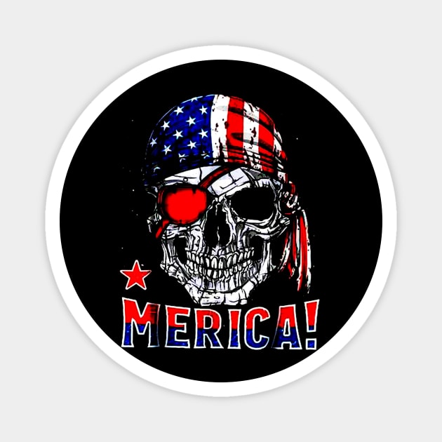 Pirate Merica Magnet by akkadesigns